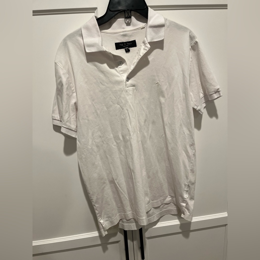 Rag & Bone White Polo size M